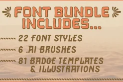 The Western Desert Font Bundle