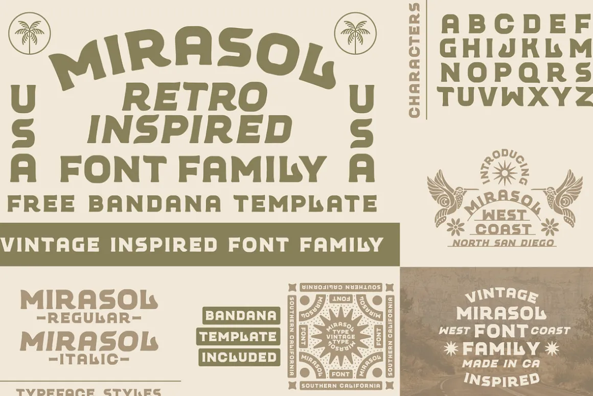 The Western Desert Font Bundle