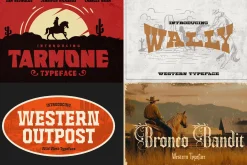 The Western Font Bundle (33 Fonts!)
