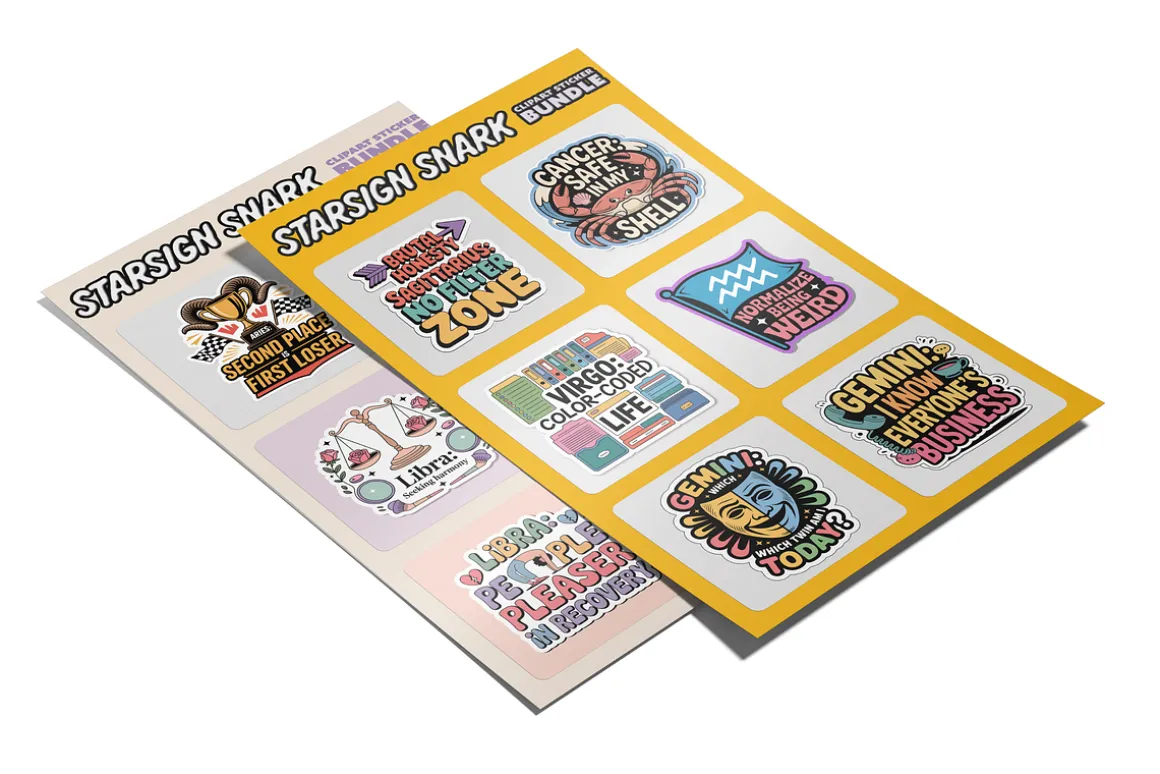 The Zodiac Personality Sticker Set