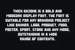 Thick Gazone - Rounded Font