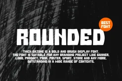 Thick Gazone - Rounded Font
