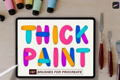 197 Thick Paint Procreate Brushes