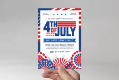 4th of July Flyer Template