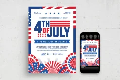 4th of July Flyer Template