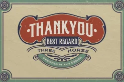 Three Horse Typeface