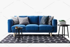 Three-seat sofa 3d model