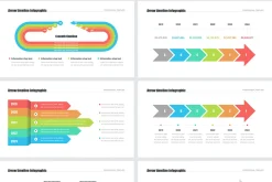 Timeline Arrows Templates PowerPoint