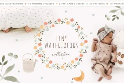 Tiny Watercolors! Nature collection