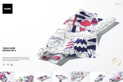 Tissue Paper Mockup Set 2
