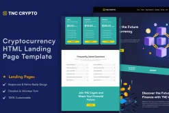TNC Crypto, Finance Website Template
