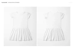 Toddler Rib Dress Mockup Set