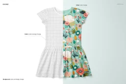 Toddler Rib Dress Mockup Set
