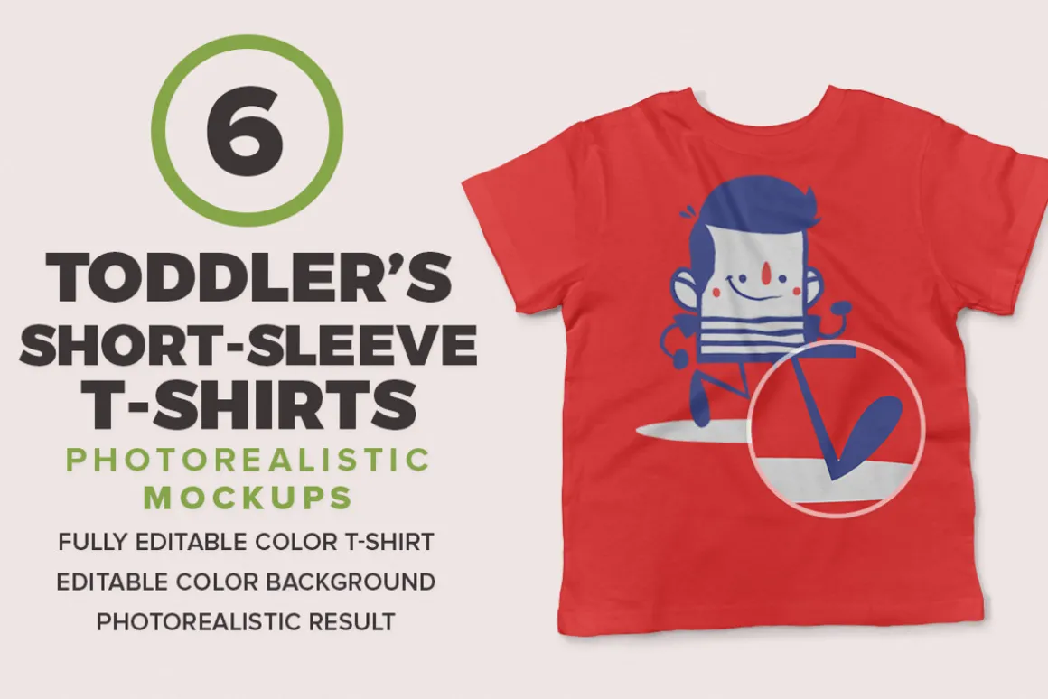 Toddler’s Short-Sleeve Mockups