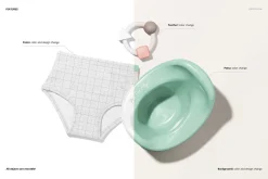 Toddler Training Pants Mockup Set