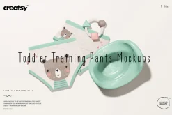 Toddler Training Pants Mockup Set