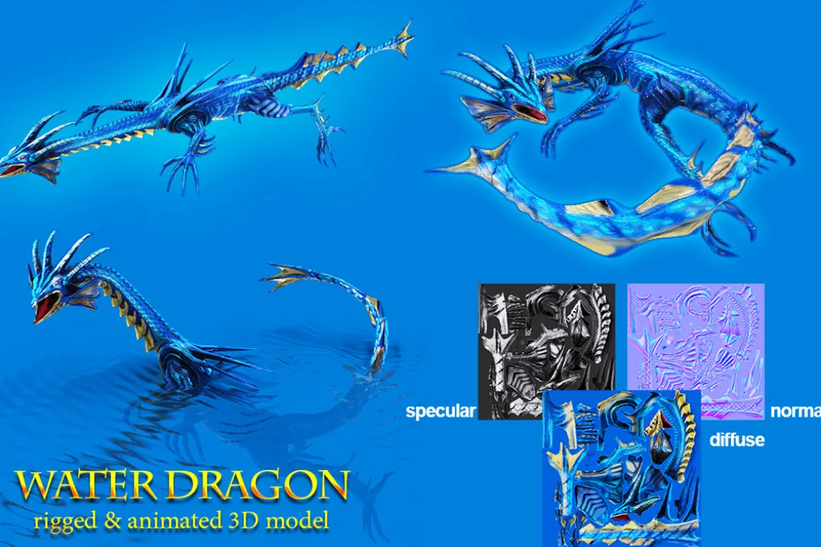 Toon Water Dragon