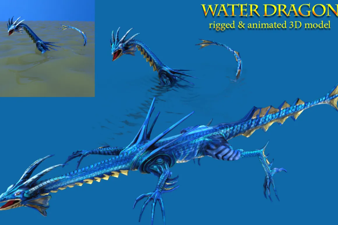 Toon Water Dragon