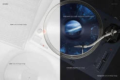 Top Vinyl Records Turntable Mockup