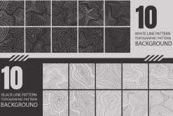 20 Topographic Pattern Background