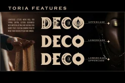 Toria Bohemian Decorative Serif Font