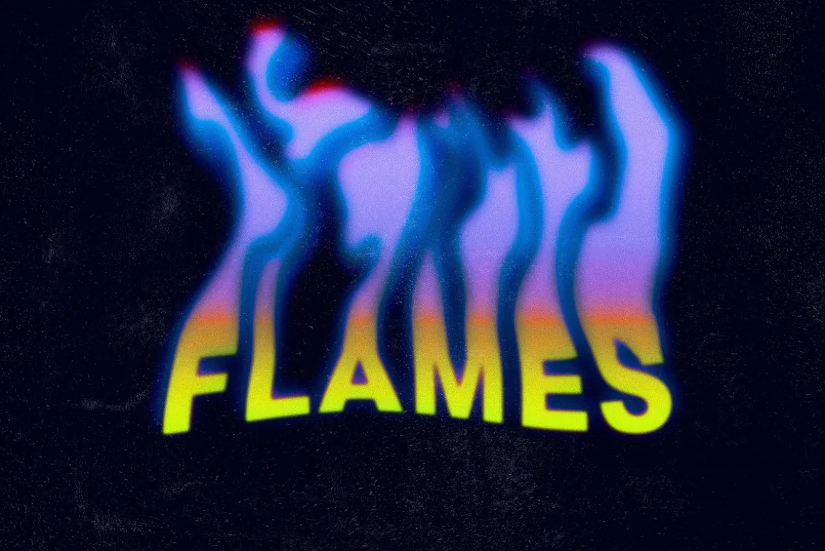 Toxic Flames Text Effect