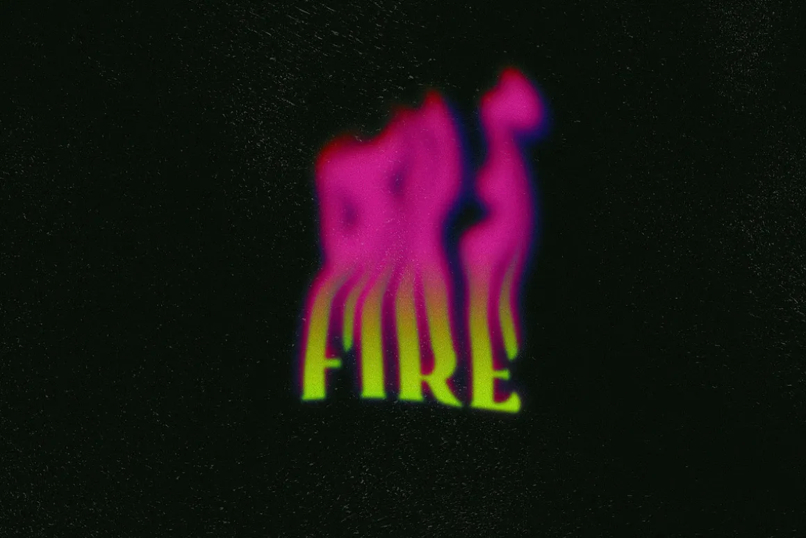 Toxic Flames Text Effect