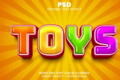 Toys comic 3d Text Effect Style