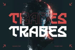 Trabes - Techno Font