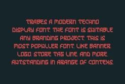Trabes - Techno Font