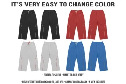 Track Pants Mockup - Editable PSD