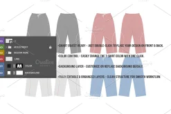 Track Pants Mockup - Editable PSD
