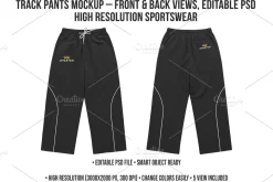 Track Pants Mockup - Editable PSD