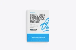 Trade Paperback Book Mockup