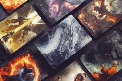 Trading Cards Mockup Set v.4