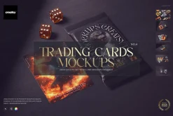Trading Cards Mockup Set v.4