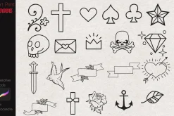 Traditional Tattoo Stamp Oldschool