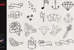 Traditional Tattoo Stamp Oldschool