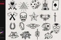 Traditional Tattoo Stamp Oldschool