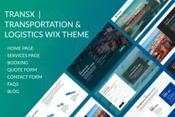 Transportation & Logistics Wix Theme