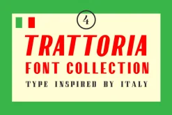 Trattoria Font Collection