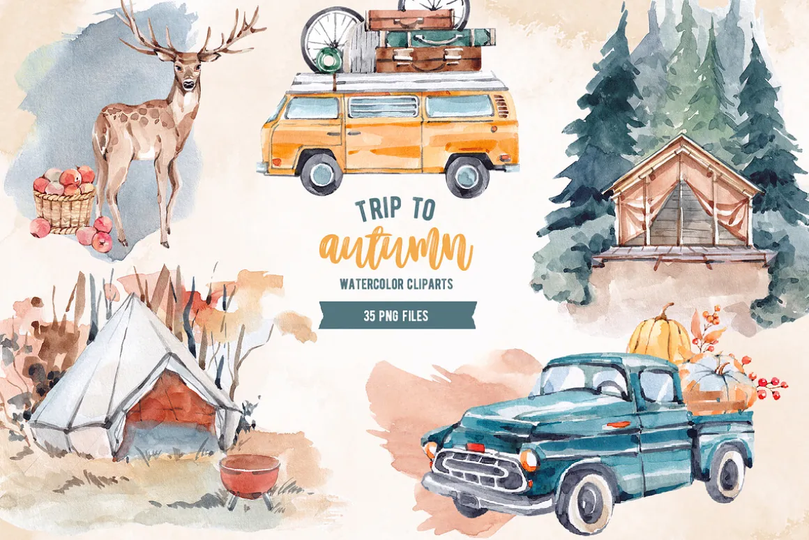 TRAVEL BUNDLE 2. Watercolor set