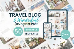 50 TRAVEL Instagram Templates 2026