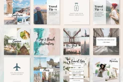 50 TRAVEL Instagram Templates 2026