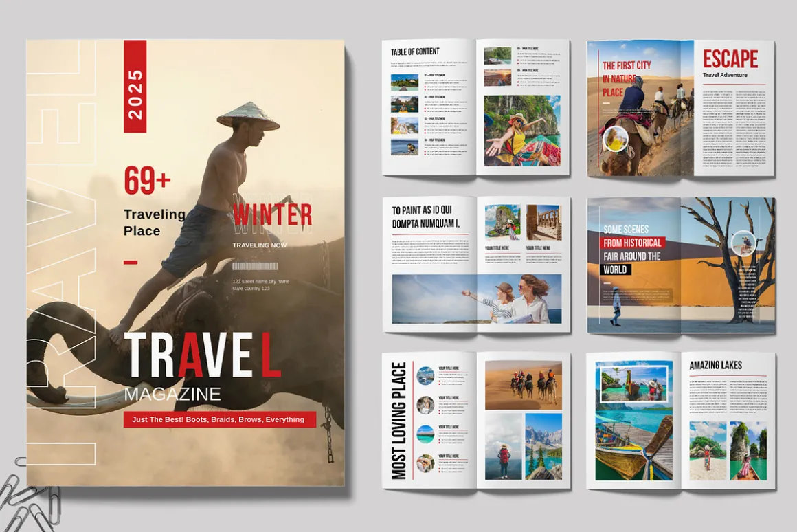 Travel Magazine Template
