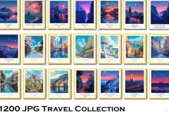 Travel Poster Wall Art Bundle