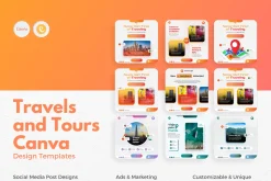 Travels Canva Design Templates