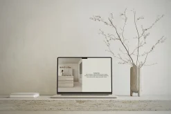 Travertine MacBook Air Mockup