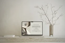 Travertine MacBook Air Mockup