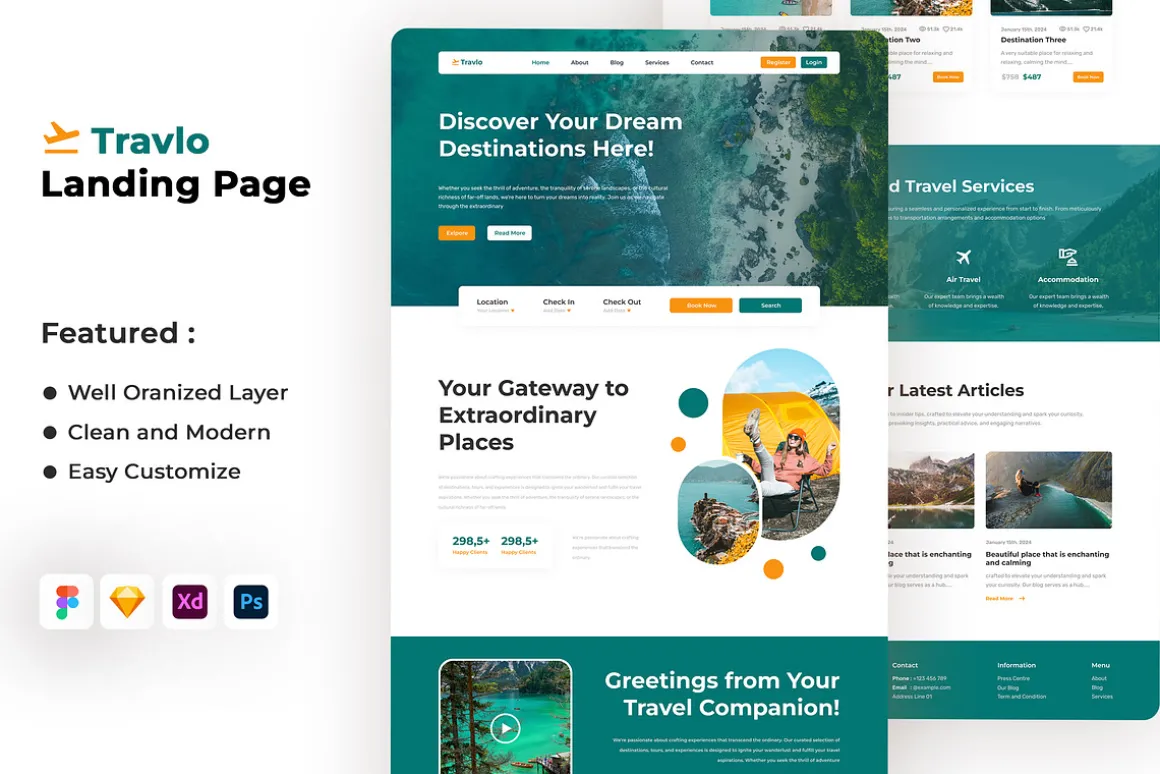 Travlo - Travel Landing Page